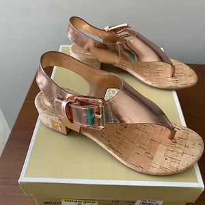Brand new rose gold micheal kors London thong